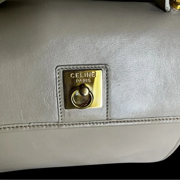 Celine beige Leather Shoulder Bag - Picture 2 of 10